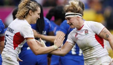 Ellie Kildunne (left) and Megan Jones (right) starred as England got the better of France