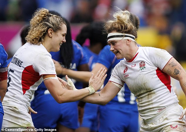 Ellie Kildunne (left) and Megan Jones (right) starred as England got the better of France