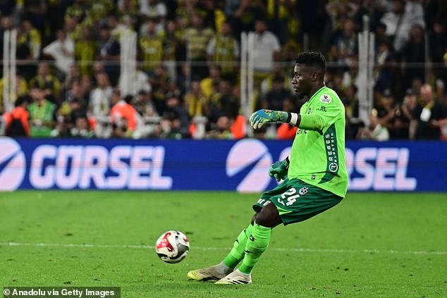 Andre Onana provided a remarkable long-range assist in his second match for Trabzonspor