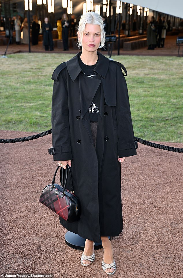 And Pixie Geldof channelled gothic vibes with her bright white hair, graphic T-shirt and black trench coat