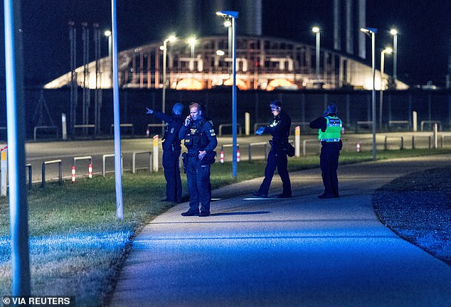 Police said that between two and four 'large' drones had been sighted in the area