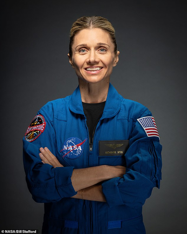 Katherine Spies, 43, is an AH-1 attack helicopter pilot and Marine Corps test pilot, with over 2,000 hours of flight time. She also worked for Amazon Prime Air to develop autonomous drone systems