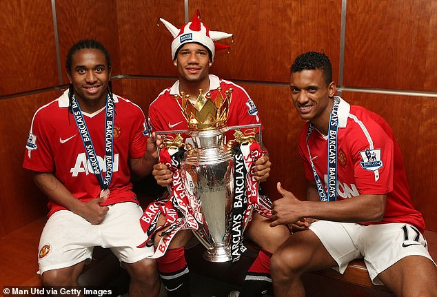 Brazilian midfielder Anderson (left) was part of United's iconic team that won the Champions League in 2008