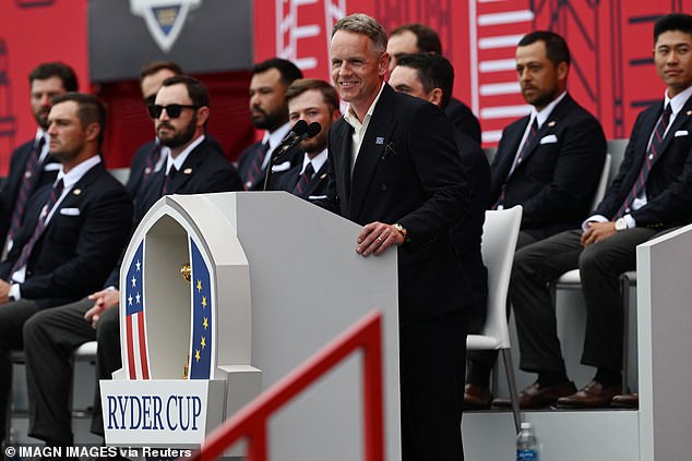 Luke Donald couldn’t resist stoking the fire of the Ryder Cup rivalry on Wednesday
