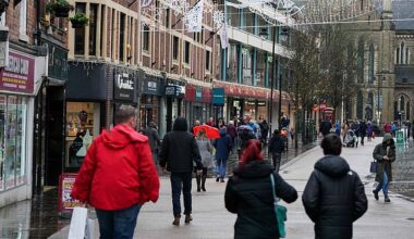Retail misery: Shopper stroll down Worcester High Street. A CBI report showed retailers have seen sales fall for 12 months in a row, the longest period of decline since 2009