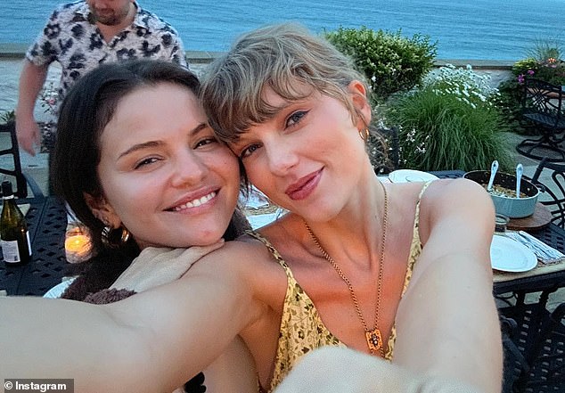 The starry gathering has seen famous faces jet in from across the country, among them Swift who promised Gomez she would be her flower girl after her engagement was announced