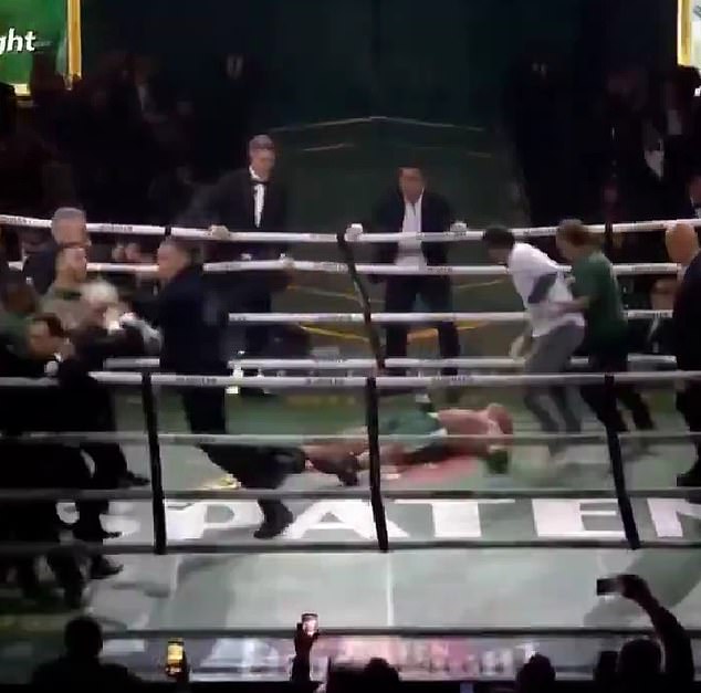 UFC legend Wanderlei Silva was knocked out in a mass brawl after his boxing debut