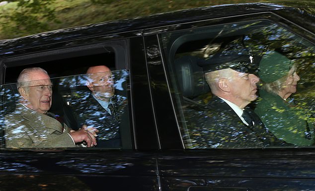 The King and Queen have attended church at Balmoral today, following reports that Prince Andrew and Sarah Ferguson have been told they are not welcome at the Royal Family's Christmas celebrations amid a fresh scandal involving Jeffrey Epstein