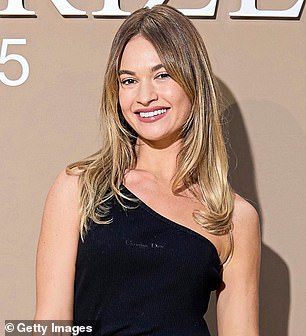 Actress Lily James, 36, who attributes vapes to ruining her teeth