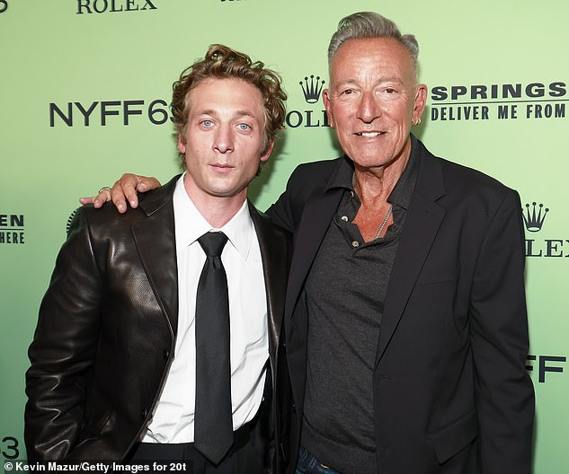 Bruce Springsteen reunited Sunday night with Jeremy Allen White who plays him in the biopic Deliver Me From Nowhere at a special screening of the film at the NY Film Festival
