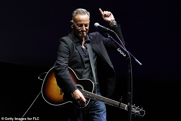 Following the screening, the legendary rocker delighted the audience with a performance of Land Of Hope And Dreams, leading to a standing ovation