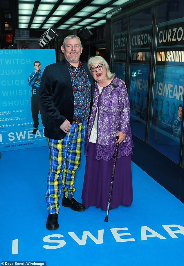 John, who was the subject of a documentary titled John's Not Mad about Tourette's, was among the stars on the blue carpet at the screening