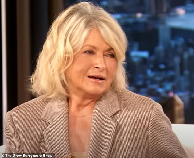 Martha Stewart and Drew Barrymore have swatted aside the feud rumors that have been swirling around them for months; Martha pictured on Drew's show