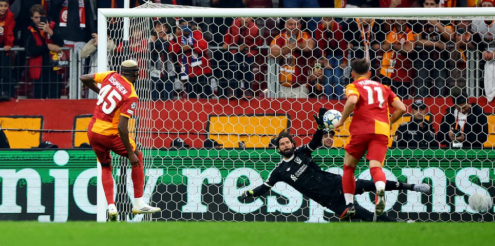 Champions League LIVE: Latest score and updates from all of the games as Victor Osimhen puts Galatasaray ahead v Liverpool with a penalty plus while Tottenham fight back vs Bodo/Glimt