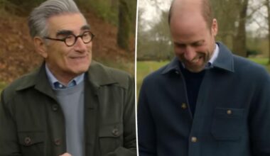 Prince William jokes about getting drunk with Eugene Levy in surprise cameo for comedian's travel show