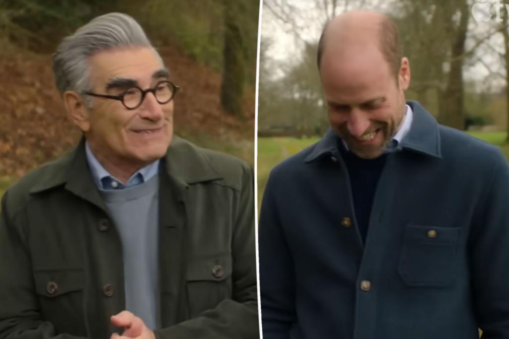 Prince William jokes about getting drunk with Eugene Levy in surprise cameo for comedian's travel show