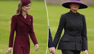 Melania Trump wears Dior disc hat to Kate Middleton meeting