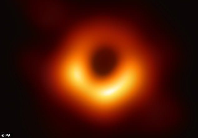 Scientists lifted the veil on the first images ever captured of a black hole in April 2019. The glowing orange ring shows the event horizon of M87, in the Virgo galaxy cluster