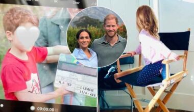 Meghan Markle shares photos of Harry, Archie, and Lilibet on Netflix set