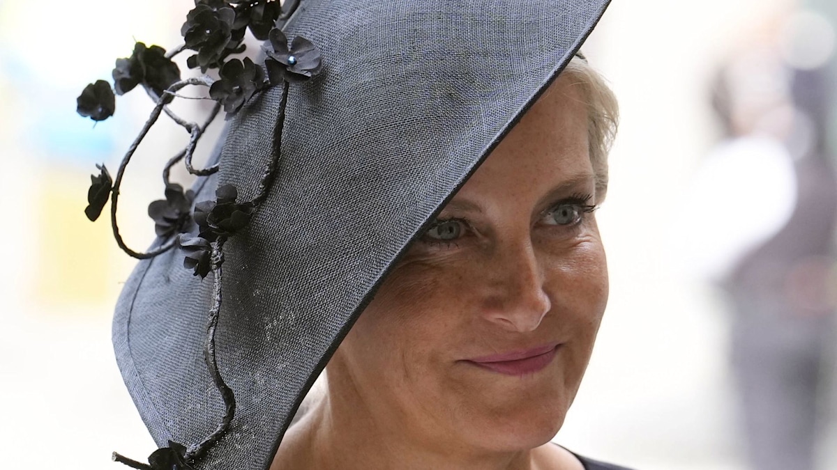 Duchess Sophie looks sombre at royal funeral in largest hat to date