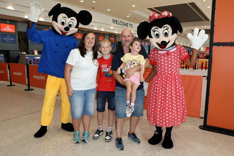 Kristina and Nigel Christie with son Leighton and daughter Eva from Ballymoney