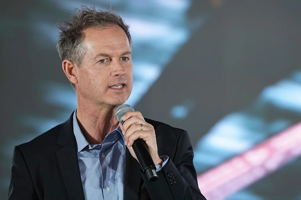 Head of 2030 Olympic Winter Games, Edgar Grospiron, was also a freestyle skiing gold medalist in 1992 (Associated Press//Laurent Cipriani)