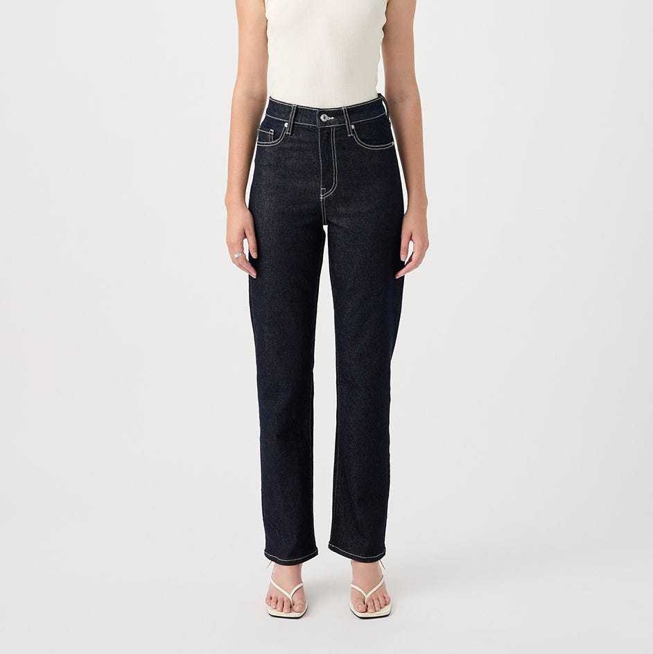 Zoe High Straight Jean Full Length Rinse Zoe High Straight Jean Full Length Rinse