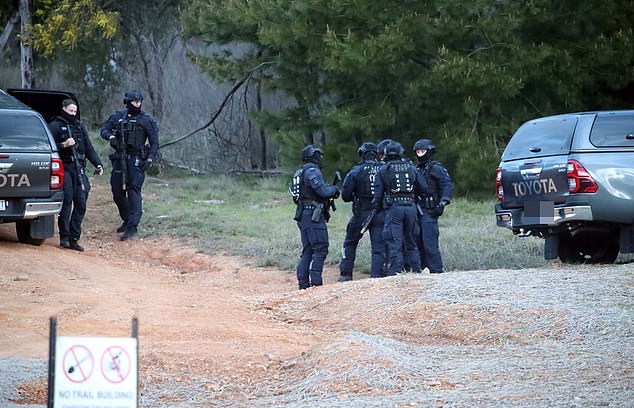 02 SEPT 2025 SYDNEY NSWWWW.MATRIXNEWS.COM.AUCREDIT: MATRIXNEWS FOR DAILYMAIL AUSTRALIAASSIGNMENT:  DAY 8 IN HUNT FOR DEZI FREEMAN NIGHT OP BEGINS***EXCL***Tactical officers are seen preparing for a night operation above the town Porepunkah in the hunt for Dezi Freeman.