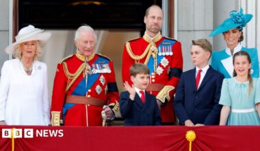 Trooping the Colour, June 2025. Royal Family on the balcony of Buckingham Palace