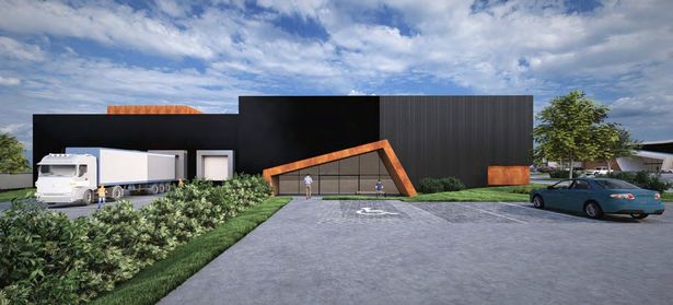 The above shows the smaller of the logistics hubs situated at the site entrance