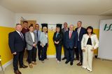 thumbnail: Unveiling the plaque at the official opening of the Solace Café in Sligo. L to R: John Meehan, Assistant National Director Access and Integration and Head of HSE National Office for Suicide Prevention, Cllr James Gilmartin, Sinead Casey, Operations Manager Solace Café, Dr Donagh O’Neill, Executive Clinical Director, Sligo Leitrim Mental Health Service, Minister of State Marian Harkin, Minister for Mental Health, Mary Butler, Cllr Donal Gilroy, Cathaoirleach of Sligo County Council, Deputy Eamon Scanlon, John Fiztmaurice, HSE IHA Manager and Cllr Edel McSharry.