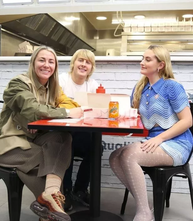 Paddy Pimblett and Molly McCann in Nabzy's for an episode of the popular series Chicken Shop Date