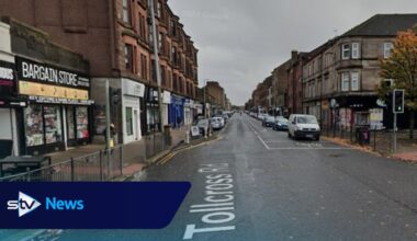 Two injured after police respond to reports of man with bladed weapon in Glasgow