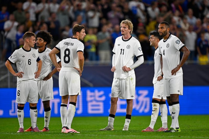 Germany suffered a shock defeat in Slovakia (Denes Erdos/AP).