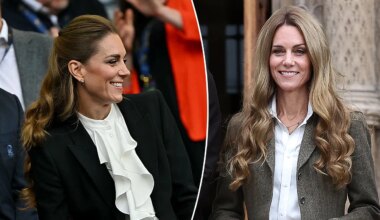 Kate Middleton ditches blonde hair for darker look at rugby match