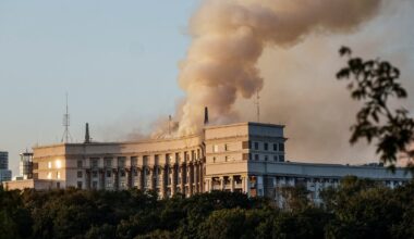 Ukraine-Russia war latest: Putin strikes main government building in Kyiv for first time in record drone swarm