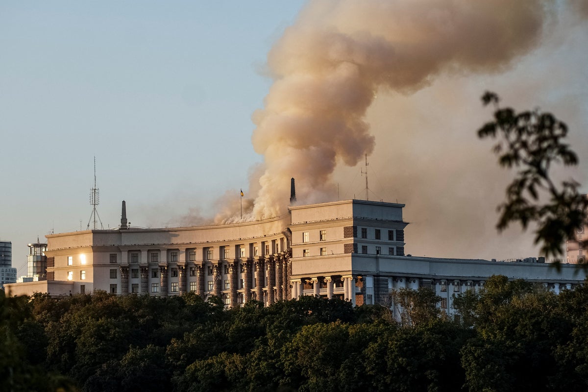 Ukraine-Russia war latest: Putin strikes main government building in Kyiv for first time in record drone swarm