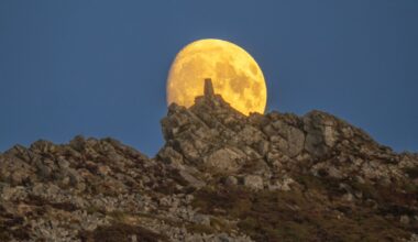 Incredible view of a Shropshire moonrise by Andrew Fusek Peters