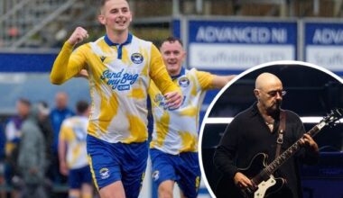 Oasis star Bonehead's links to Irish League striker Ben Arthurs revealed