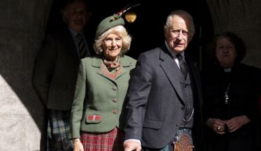 King Charles and Queen Camilla attend church service at Crathie Kirk during Balmoral break - all the photos