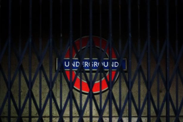 Metal bars across the entrance to Westminster tube station as all London Underground lines are suspended during a strike by members of the RM