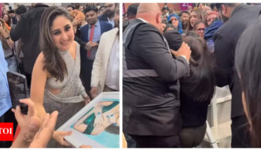 Woman collapses at Kareena Kapoor Khan’s Birmingham event, crowd panics - See photos |