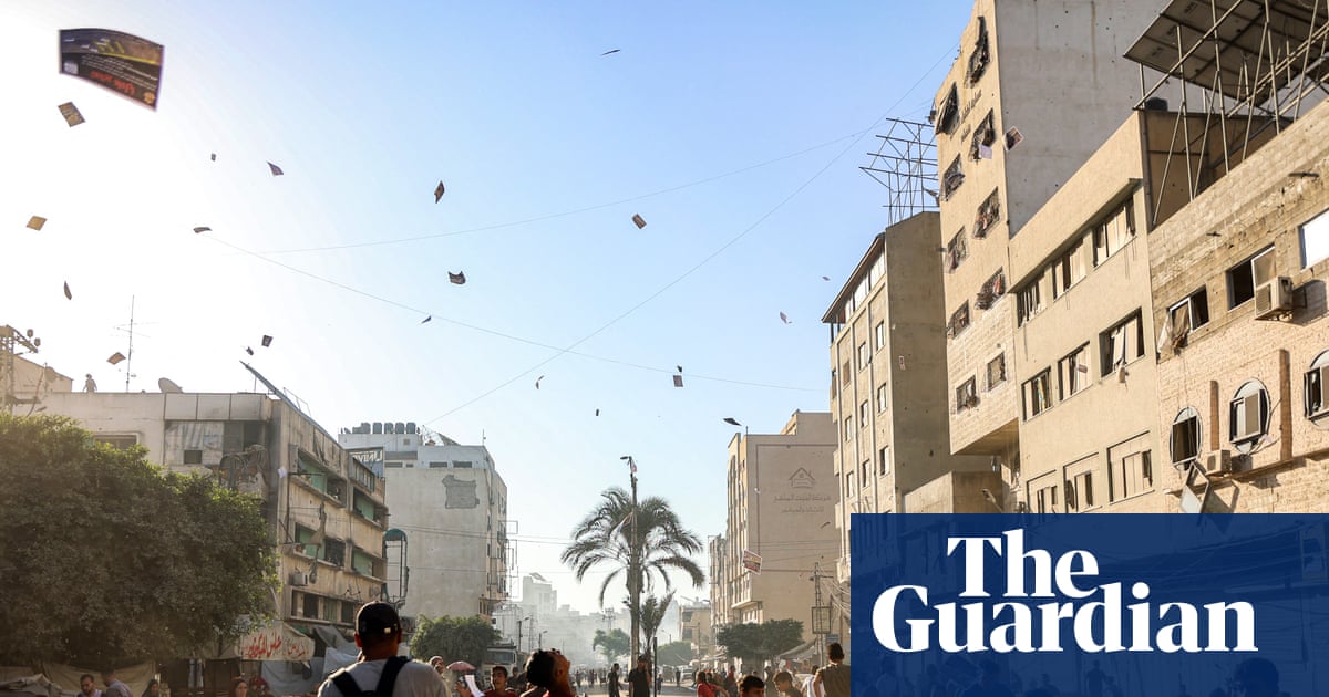 Israel orders Gaza City residents to leave as military prepares to occupy city | Gaza