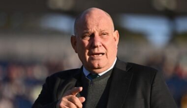 Match referee Andy Pycroft during the 2nd Vitality IT20 match between England and Australia at Sophia Gardens on September 13, 2024 in Cardiff, Wales