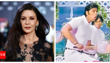 Catherine Zeta-Jones takes a dig at President Donald Trump while watching Shah Rukh Khan's Om Shanti Om at US Open; fans REACT |