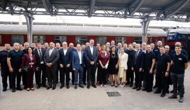 Ukraine has opened its first EU standard gauge line.