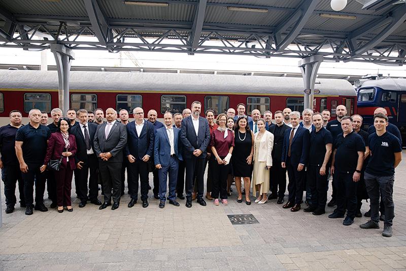 Ukraine has opened its first EU standard gauge line.
