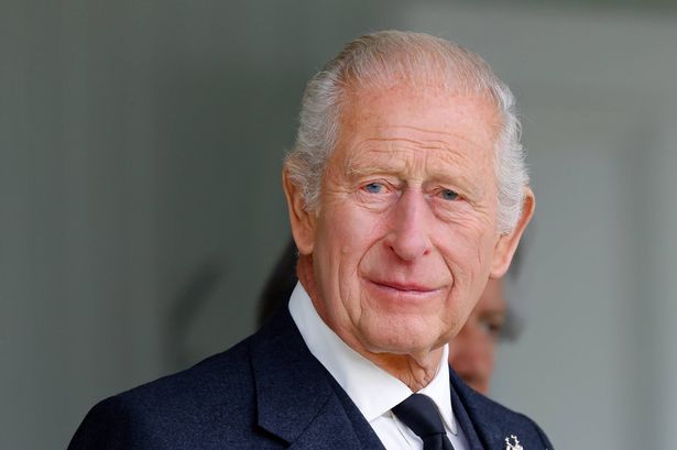 BRAEMAR, SCOTLAND - SEPTEMBER 06: (EMBARGOED FOR PUBLICATION IN UK NEWSPAPERS UNTIL 24 HOURS AFTER CREATE DATE AND TIME) King Charles III (wearing a black tie following the death of Katharine, Duchess of Kent) attends the Braemar Royal Highland Gathering at The Princess Royal and Duke of Fife Memorial Park on September 6, 2025 in Braemar, Scotland. (Photo by Max Mumby/Indigo/Getty Images)