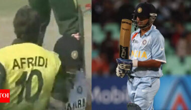 Choas in Kanpur! Gautam Gambhir, Shahid Afridi go blow to blow - viral video | Cricket News