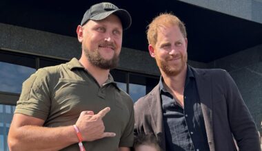 Prince Harry urges wounded soldiers in Kyiv to 'open up to family' just days after meeting King Charles